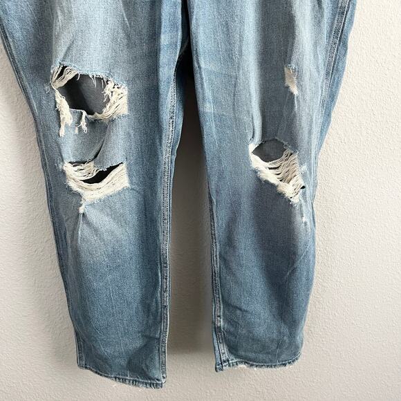 New Hollister Curvy Mom Jeans Women's 21 Long High Rise Distressed Plus Size - Picture 3 of 8